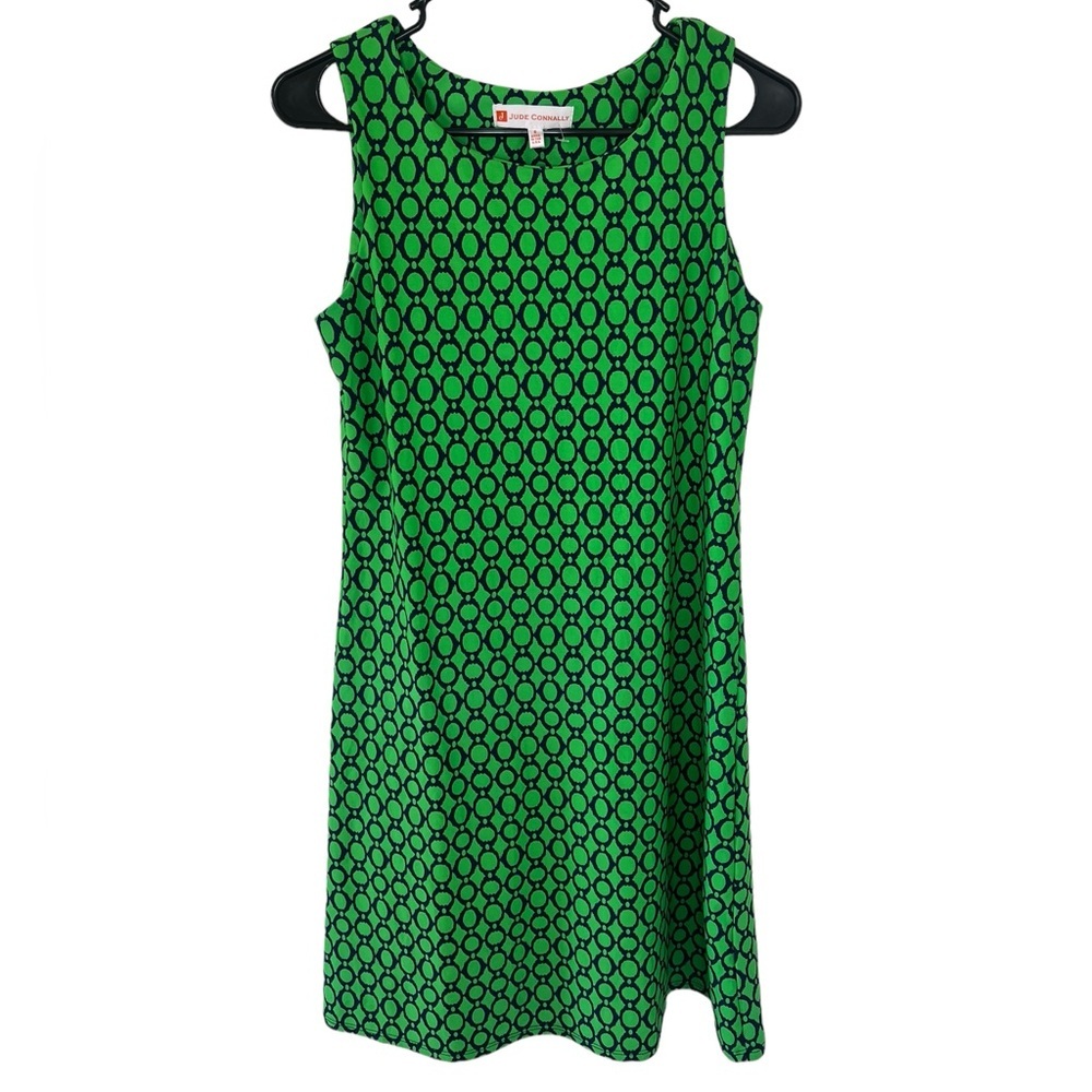 Jude Connally Green Geometric Dress